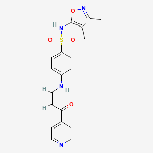 N-(3,4-dimethyl-5-isoxazolyl)-4-{[3-oxo-3-(4-pyridinyl)-1-propen-1-yl]amino}benzenesulfonamide