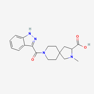 8-(1H-indazol-3-ylcarbonyl)-2-methyl-2,8-diazaspiro[4.5]decane-3-carboxylic acid