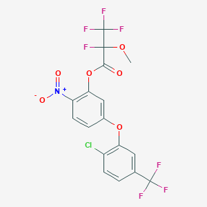 molecular formula C17H9ClF7NO6 B5324218 5-[2-chloro-5-(trifluoromethyl)phenoxy]-2-nitrophenyl 2,3,3,3-tetrafluoro-2-methoxypropanoate 