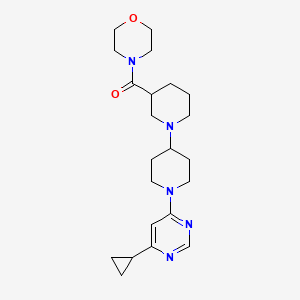 1'-(6-cyclopropylpyrimidin-4-yl)-3-(morpholin-4-ylcarbonyl)-1,4'-bipiperidine