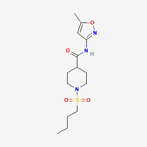 1-(butylsulfonyl)-N-(5-methyl-3-isoxazolyl)-4-piperidinecarboxamide