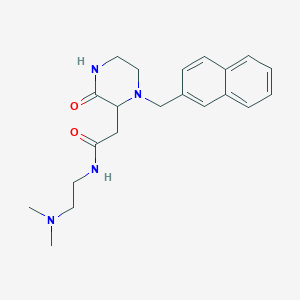 N-[2-(dimethylamino)ethyl]-2-[1-(2-naphthylmethyl)-3-oxo-2-piperazinyl]acetamide