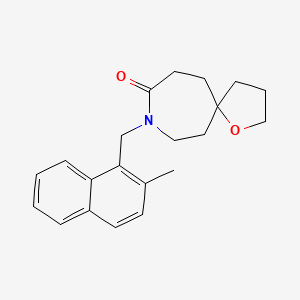 molecular formula C21H25NO2 B5324345 8-[(2-methyl-1-naphthyl)methyl]-1-oxa-8-azaspiro[4.6]undecan-9-one 