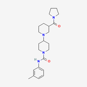 N-(3-methylphenyl)-3-(pyrrolidin-1-ylcarbonyl)-1,4'-bipiperidine-1'-carboxamide