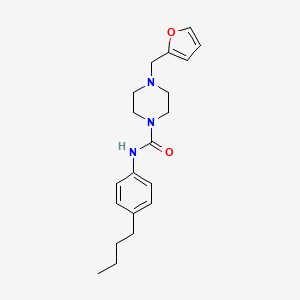 N-(4-butylphenyl)-4-(2-furylmethyl)-1-piperazinecarboxamide