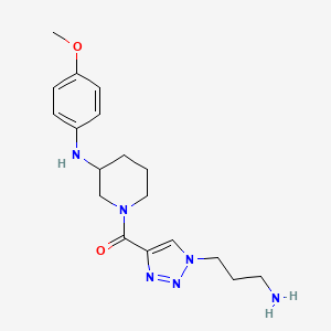 1-{[1-(3-aminopropyl)-1H-1,2,3-triazol-4-yl]carbonyl}-N-(4-methoxyphenyl)-3-piperidinamine dihydrochloride