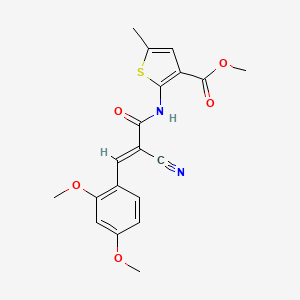 methyl 2-{[2-cyano-3-(2,4-dimethoxyphenyl)acryloyl]amino}-5-methyl-3-thiophenecarboxylate