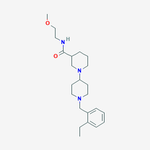 molecular formula C23H37N3O2 B5324422 1'-(2-ethylbenzyl)-N-(2-methoxyethyl)-1,4'-bipiperidine-3-carboxamide 