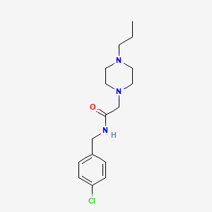 N-(4-chlorobenzyl)-2-(4-propyl-1-piperazinyl)acetamide