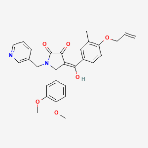 5-(3,4-DIMETHOXYPHENYL)-3-HYDROXY-4-[3-METHYL-4-(PROP-2-EN-1-YLOXY)BENZOYL]-1-[(PYRIDIN-3-YL)METHYL]-2,5-DIHYDRO-1H-PYRROL-2-ONE