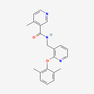 molecular formula C21H21N3O2 B5324534 N-{[2-(2,6-dimethylphenoxy)pyridin-3-yl]methyl}-4-methylnicotinamide 