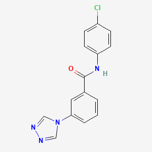 N-(4-chlorophenyl)-3-(4H-1,2,4-triazol-4-yl)benzamide