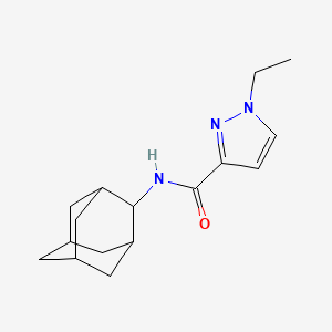 molecular formula C16H23N3O B5324586 N-2-adamantyl-1-ethyl-1H-pyrazole-3-carboxamide 