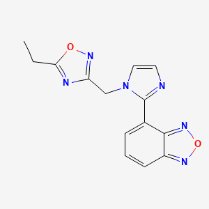 4-{1-[(5-ethyl-1,2,4-oxadiazol-3-yl)methyl]-1H-imidazol-2-yl}-2,1,3-benzoxadiazole