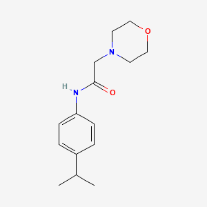 molecular formula C15H22N2O2 B5324608 N-(4-isopropylphenyl)-2-(4-morpholinyl)acetamide 