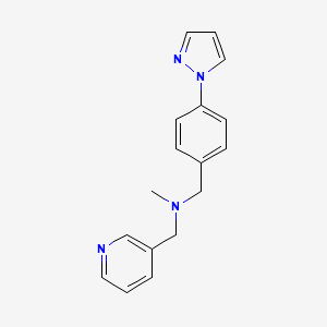 N-methyl-1-[4-(1H-pyrazol-1-yl)phenyl]-N-(3-pyridinylmethyl)methanamine