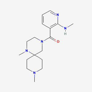 3-[(1,9-dimethyl-1,4,9-triazaspiro[5.5]undec-4-yl)carbonyl]-N-methylpyridin-2-amine