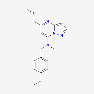 N-(4-ethylbenzyl)-5-(methoxymethyl)-N-methylpyrazolo[1,5-a]pyrimidin-7-amine