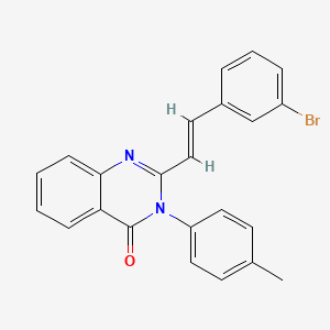 molecular formula C23H17BrN2O B5324733 2-[2-(3-bromophenyl)vinyl]-3-(4-methylphenyl)-4(3H)-quinazolinone 