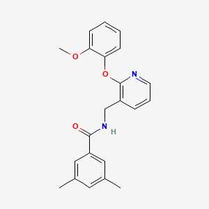 N-{[2-(2-methoxyphenoxy)pyridin-3-yl]methyl}-3,5-dimethylbenzamide