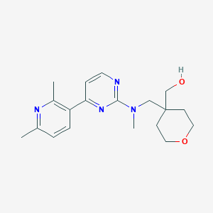 (4-{[[4-(2,6-dimethylpyridin-3-yl)pyrimidin-2-yl](methyl)amino]methyl}tetrahydro-2H-pyran-4-yl)methanol