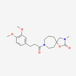 8-[3-(3,4-dimethoxyphenyl)propanoyl]-3-methyl-1-oxa-3,8-diazaspiro[4.6]undecan-2-one