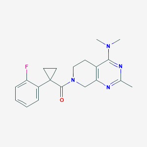 7-{[1-(2-fluorophenyl)cyclopropyl]carbonyl}-N,N,2-trimethyl-5,6,7,8-tetrahydropyrido[3,4-d]pyrimidin-4-amine