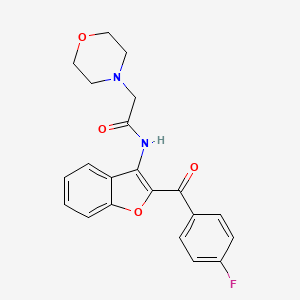 N-[2-(4-fluorobenzoyl)-1-benzofuran-3-yl]-2-(4-morpholinyl)acetamide