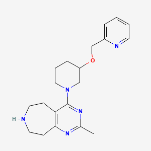 2-methyl-4-[3-(2-pyridinylmethoxy)-1-piperidinyl]-6,7,8,9-tetrahydro-5H-pyrimido[4,5-d]azepine dihydrochloride