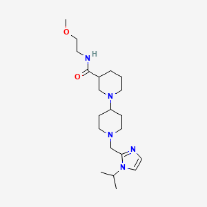 molecular formula C21H37N5O2 B5324841 1'-[(1-isopropyl-1H-imidazol-2-yl)methyl]-N-(2-methoxyethyl)-1,4'-bipiperidine-3-carboxamide 