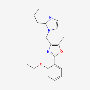 2-(2-ethoxyphenyl)-5-methyl-4-[(2-propyl-1H-imidazol-1-yl)methyl]-1,3-oxazole