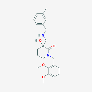 1-(2,3-dimethoxybenzyl)-3-hydroxy-3-{[(3-methylbenzyl)amino]methyl}piperidin-2-one