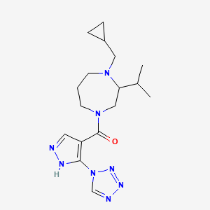 1-(cyclopropylmethyl)-2-isopropyl-4-{[3-(1H-tetrazol-1-yl)-1H-pyrazol-4-yl]carbonyl}-1,4-diazepane