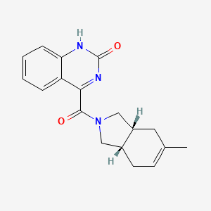 4-{[(3aR*,7aS*)-5-methyl-1,3,3a,4,7,7a-hexahydro-2H-isoindol-2-yl]carbonyl}-2(1H)-quinazolinone