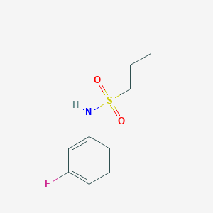 N-(3-fluorophenyl)butane-1-sulfonamide