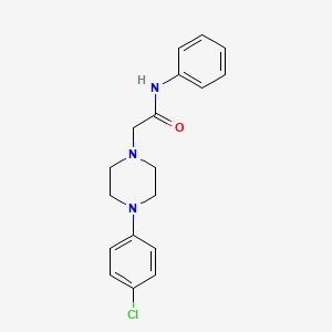 2-[4-(4-chlorophenyl)piperazin-1-yl]-N-phenylacetamide