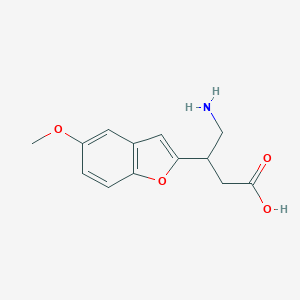 4-Amino-3-(5-methoxybenzo(b)furan-2-yl)butanoic acid