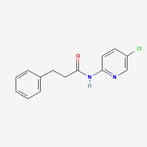 molecular formula C14H13ClN2O B5325020 N-(5-chloropyridin-2-yl)-3-phenylpropanamide 