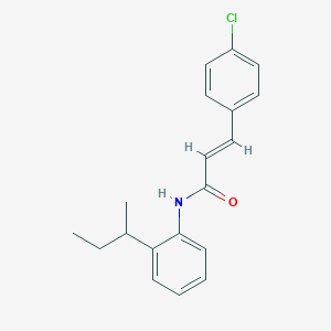 molecular formula C19H20ClNO B5325028 N-(2-sec-butylphenyl)-3-(4-chlorophenyl)acrylamide 