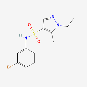 N-(3-bromophenyl)-1-ethyl-5-methyl-1H-pyrazole-4-sulfonamide