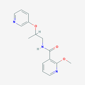 2-methoxy-N-[2-(pyridin-3-yloxy)propyl]nicotinamide