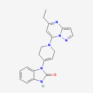 1-[1-(5-ethylpyrazolo[1,5-a]pyrimidin-7-yl)-1,2,3,6-tetrahydro-4-pyridinyl]-1,3-dihydro-2H-benzimidazol-2-one