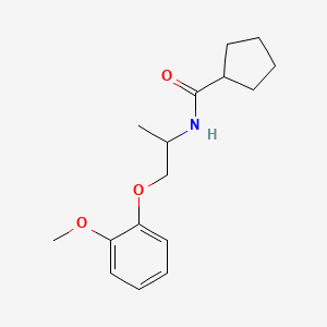 molecular formula C16H23NO3 B5325210 N-[2-(2-methoxyphenoxy)-1-methylethyl]cyclopentanecarboxamide 