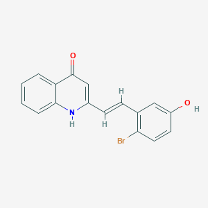 2-[2-(2-bromo-5-hydroxyphenyl)vinyl]-4-quinolinol