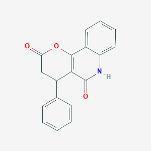 molecular formula C18H13NO3 B5325233 4-phenyl-4,6-dihydro-2H-pyrano[3,2-c]quinoline-2,5(3H)-dione 