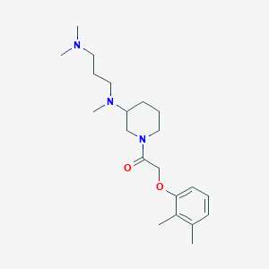 molecular formula C21H35N3O2 B5325258 N-{1-[(2,3-dimethylphenoxy)acetyl]-3-piperidinyl}-N,N',N'-trimethyl-1,3-propanediamine 