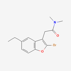 2-(2-bromo-5-ethyl-1-benzofuran-3-yl)-N,N-dimethylacetamide