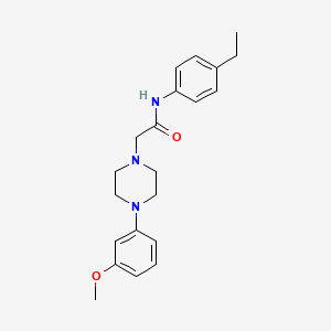 molecular formula C21H27N3O2 B5325286 N-(4-ethylphenyl)-2-[4-(3-methoxyphenyl)-1-piperazinyl]acetamide 