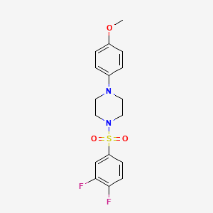 molecular formula C17H18F2N2O3S B5325297 1-[(3,4-difluorophenyl)sulfonyl]-4-(4-methoxyphenyl)piperazine 