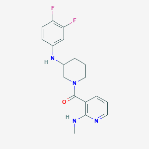 3-({3-[(3,4-difluorophenyl)amino]-1-piperidinyl}carbonyl)-N-methyl-2-pyridinamine